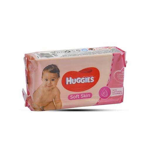 HUGGIES SOFT SKIN WITH LOTION & VITAMIN E 56 BABY WIPES