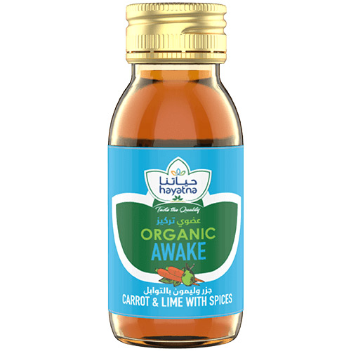 HAYATNA ORGANIC SHOTS AWAKE CARROT & LIME WITH SPICES 60ML