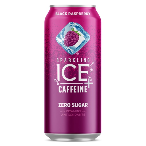 SPARKLING ICE + CAFFEINE BLACK RASPBERRY ZERO SUGAR 473ML