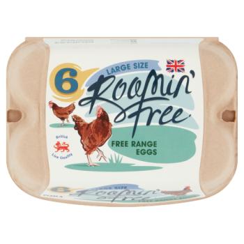 ROAMIN FREE 6 LARGE FREE RANGE EGGS