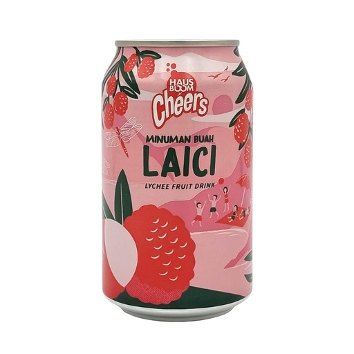 HAUSBOOM X CHEERS LYCHEE FRUIT DRINK 300ML