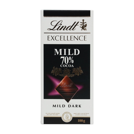 LINDT EXCELLENCE MILD DARK 70% 100G