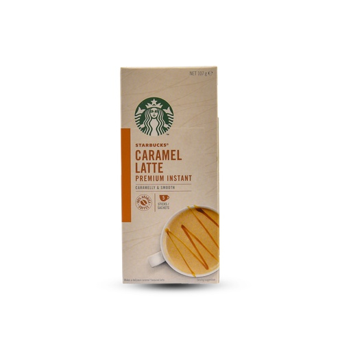 STARBUCKS CARAMEL LATTE SACHETS 107G