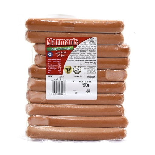 MARMARIS BEEF SAUSAGE 500G