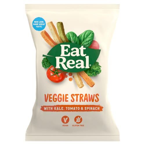 EAT REAL VEGGIE KALE STRAWS 113G