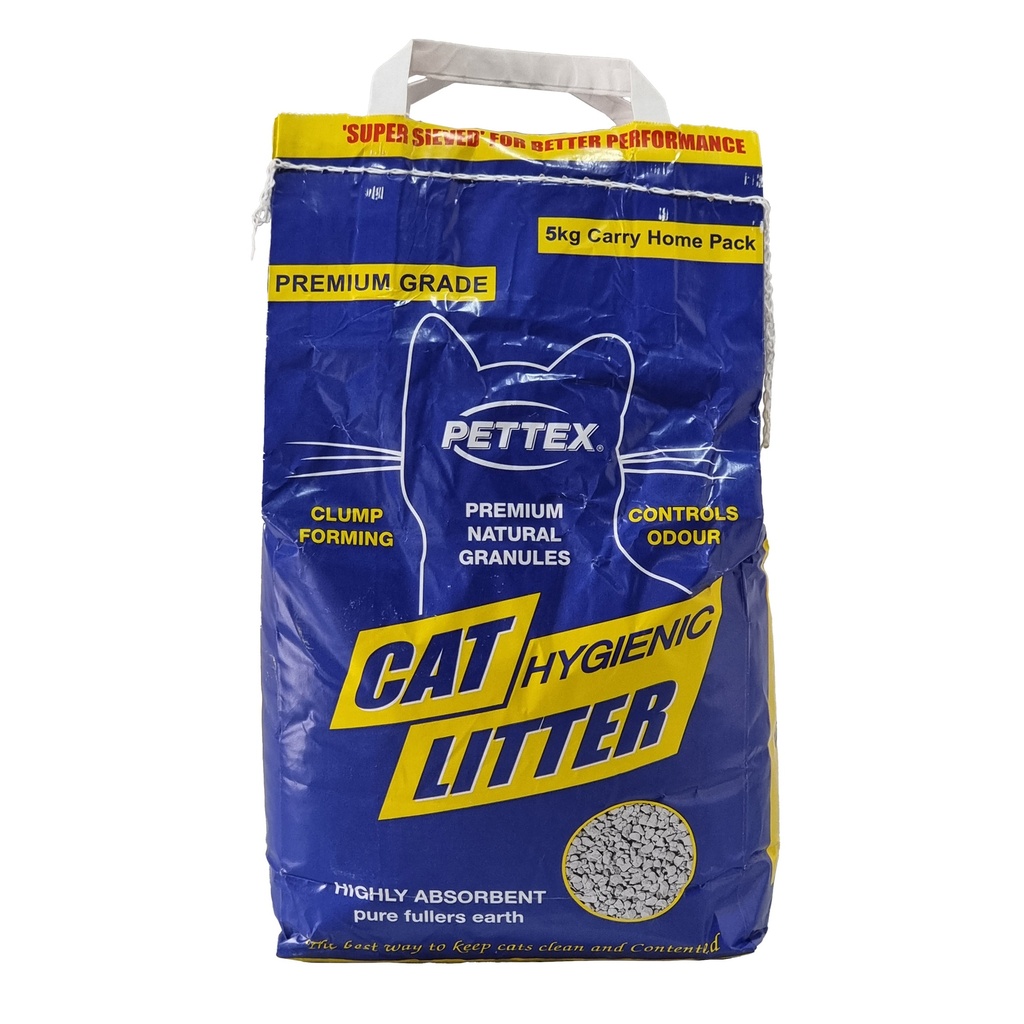 PETTEX PREMIUM GREY CLUMPING CAT LITTER 5KG | WHIM