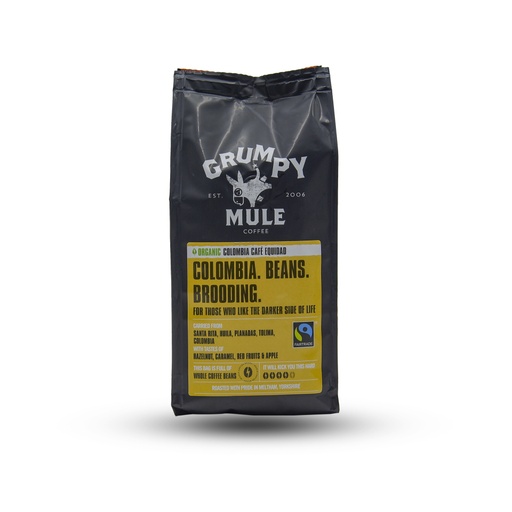 GRUMPY MULE ORGANIC COLOMBIA COFFEE BEANS 227G
