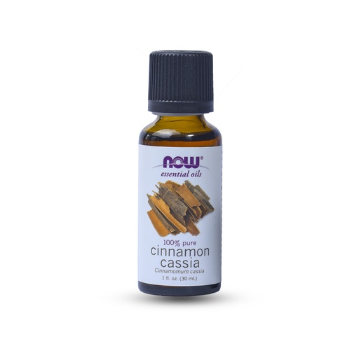 NOW ESSENTIAL OILS 100% PURE CINNAMON CASSIA 1 OZ