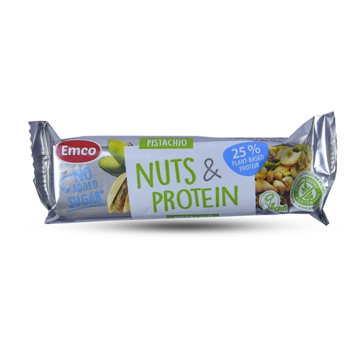 EMCO PISTACHIO NUTS & PROTEIN BAR (NO ADDED SUGAR) 40G