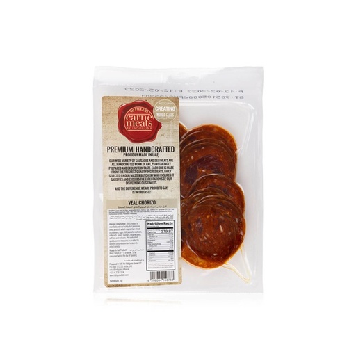 CARNE MEATS VEAL CHORIZO 70G