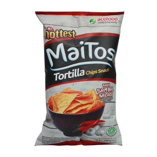 MR HOTTEST MAITOS TORTILLA CHIPS CHILI 140G