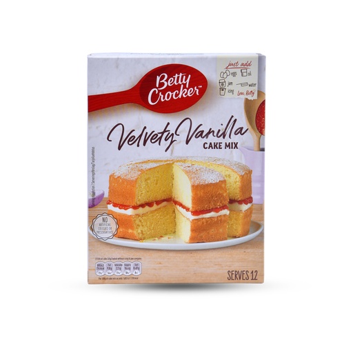 BETTY CROCKER VELVETY VANILLA CAKE MIX 425G