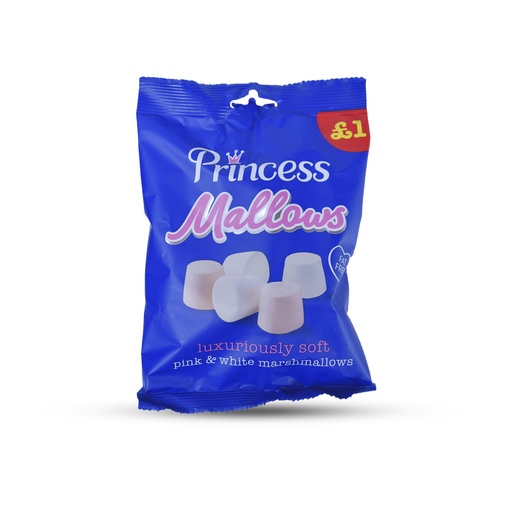 PRINCESS PINK & WHITE MARSHMALLOWS 150G