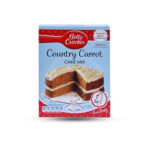 BETTY CROCKER COUNTRY CARROT CAKE MIX 425G