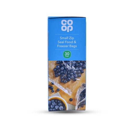 CO-OP SMALL ZIP SEAL FOOD & FREEZER BAGS 30 BAGS