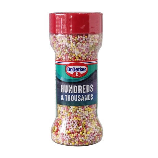 DR. OETKER HUNDRED & THOUSANDS SUGAR BALLS 65G