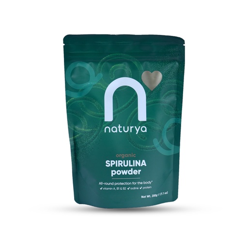 NATURYA ORGANIC SPIRULINA POWDER 200G