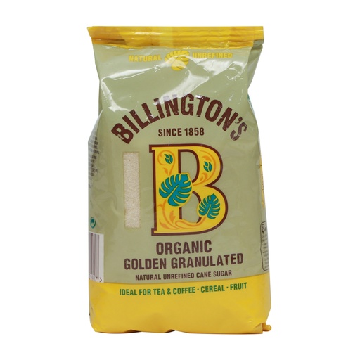 BILLINGTON'S ORGANIC GOLDEN GRANULATED CANE SUGAR 500G