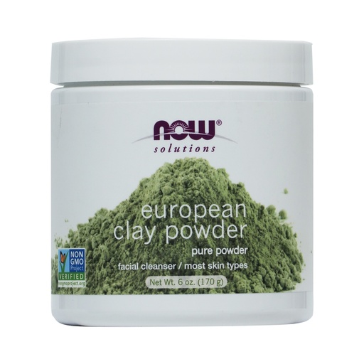 NOW SOLUTIONS EUROPEAN CLAY PURE POWDER 170G