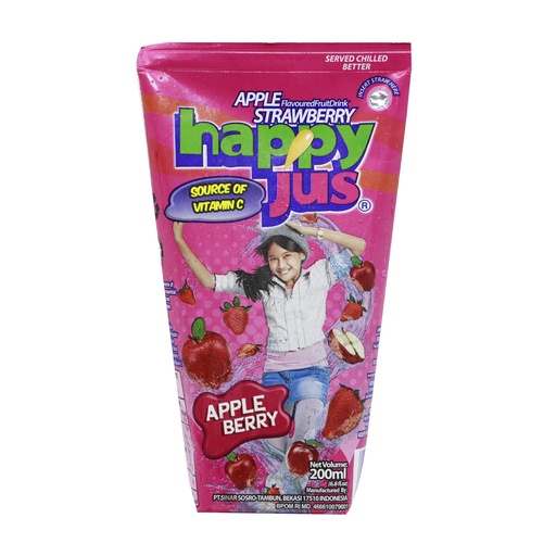 HAPPY JUS - APPLE BERRY 200ML