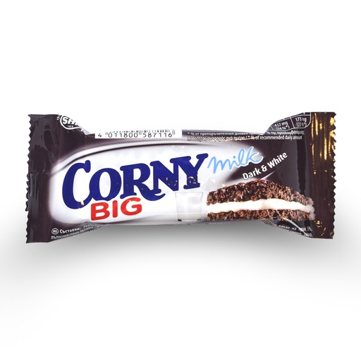 [00125] CORNY BIG MILK DARK AND WHITE 40G