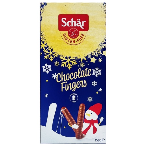 SCHAR GLUTEN FREE CHOCOLATE FINGERS 150G