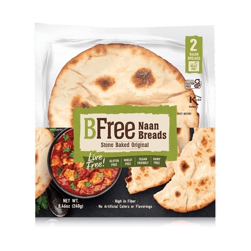 BFREE GLUTEN FREE STONE BAKED 2 NAAN BREAD 240G